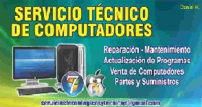 Mantenimiento de computadores a domicilio Popayan